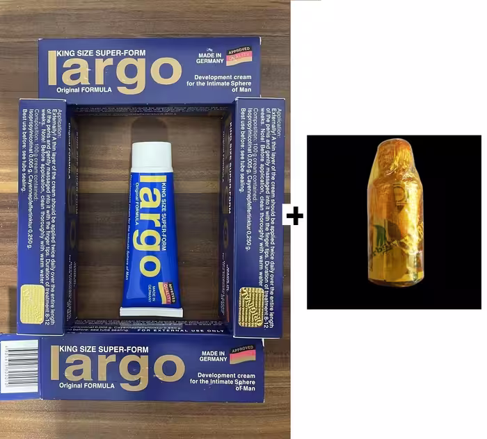 لارگو کینگ سایز اصل المان هولوگرام طلایی   روغن حجم دهنده خ.ر.ا.ط.ی.ن هندی اصلی