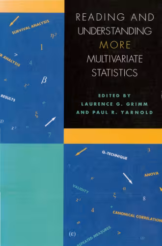خرید و دانلود نسخه کامل کتاب Reading and Understanding More Multivariate Statistics