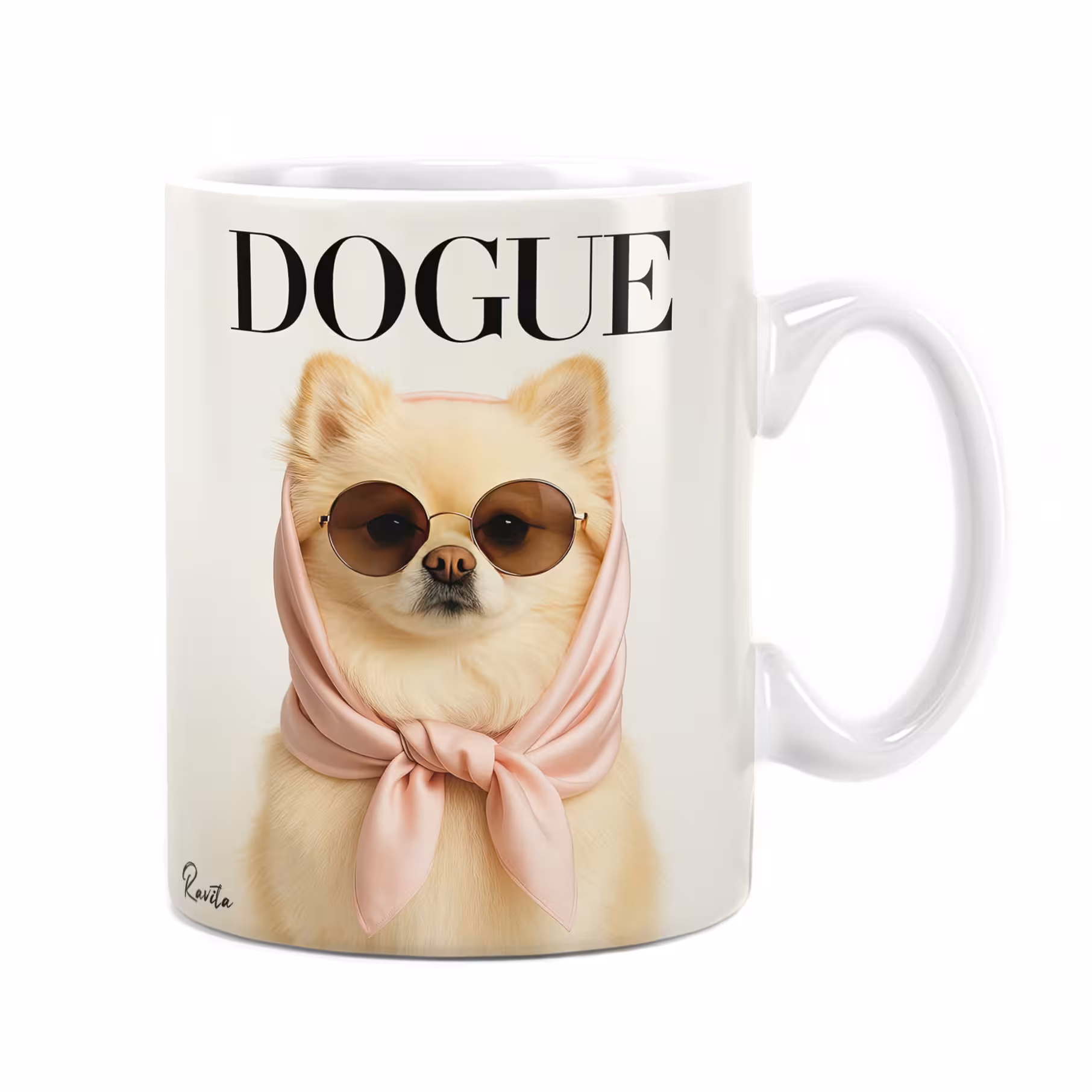 ماگ راویتا طرح خانم سگ - Mrs Dog کد 3706