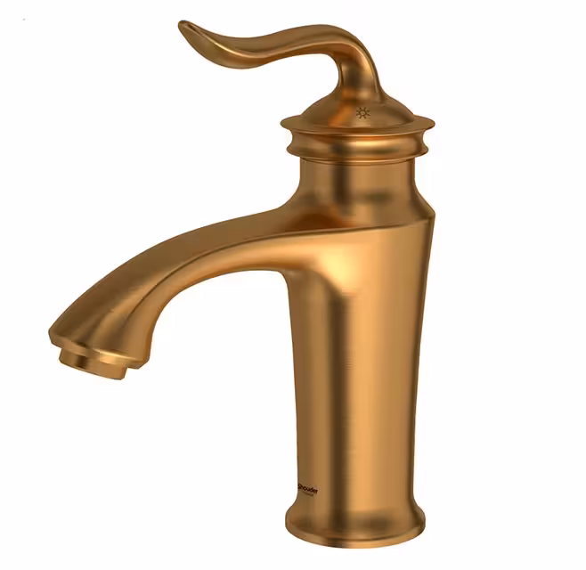 شیر روشویی ثابت لوکا طلا مات شودر