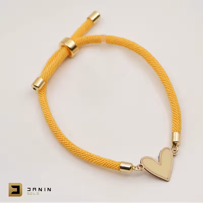 دستبند بافت طرح قلب