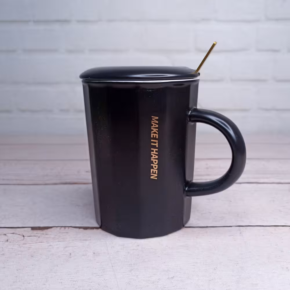 ماگ سرامیکی در دار مشکی