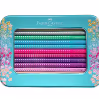 ست مداد رنگی اکلیلی، مدل Blue Glitter، برند فابر کاستل