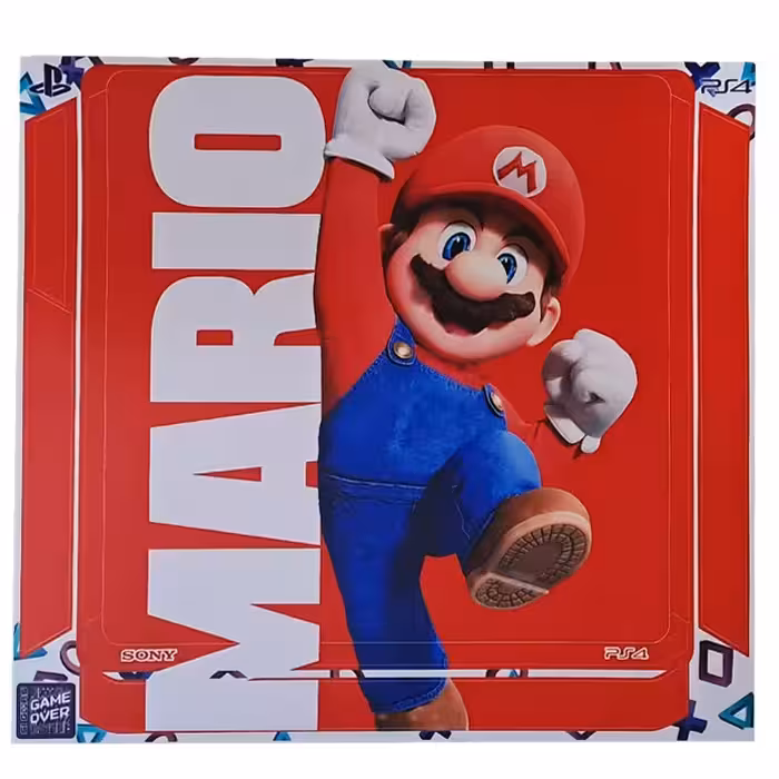 برچسب بدنه کنسول PS4 (GO) طرح ماریو mario