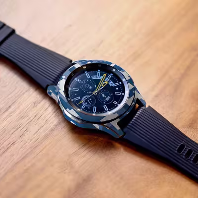 برچسب ماهوت طرح Army-Winter-Pixel مناسب برای ساعت هوشمند سامسونگ Galaxy Watch 46mm