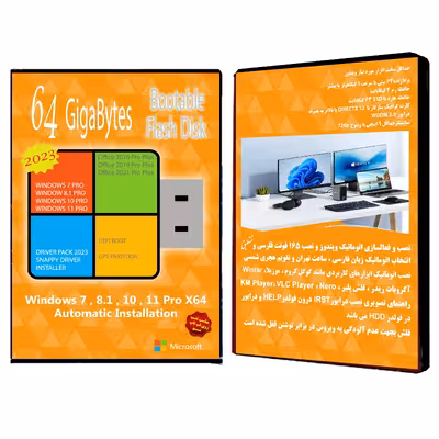 سیستم عامل Windows 7 8.1 10 11 Pro X64 Driver Pack 2023 Office 2016-19-21 UEFI نشر مایکروسافت