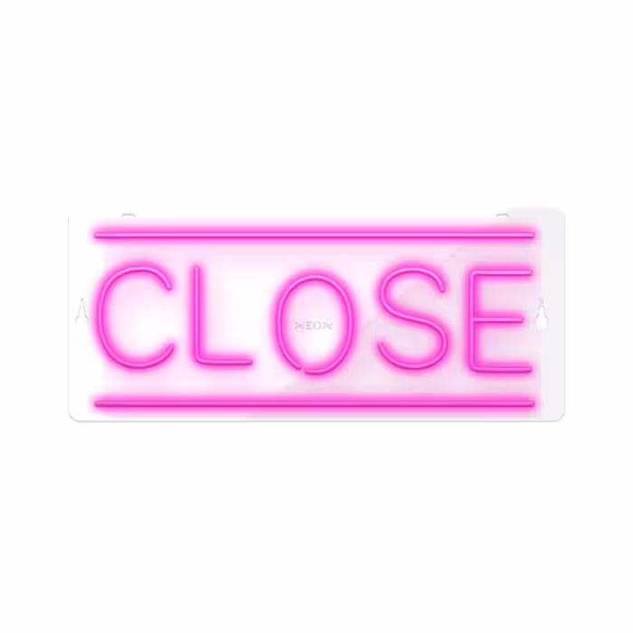چراغ دیواری نئون دیزاین طرح Close_PN
