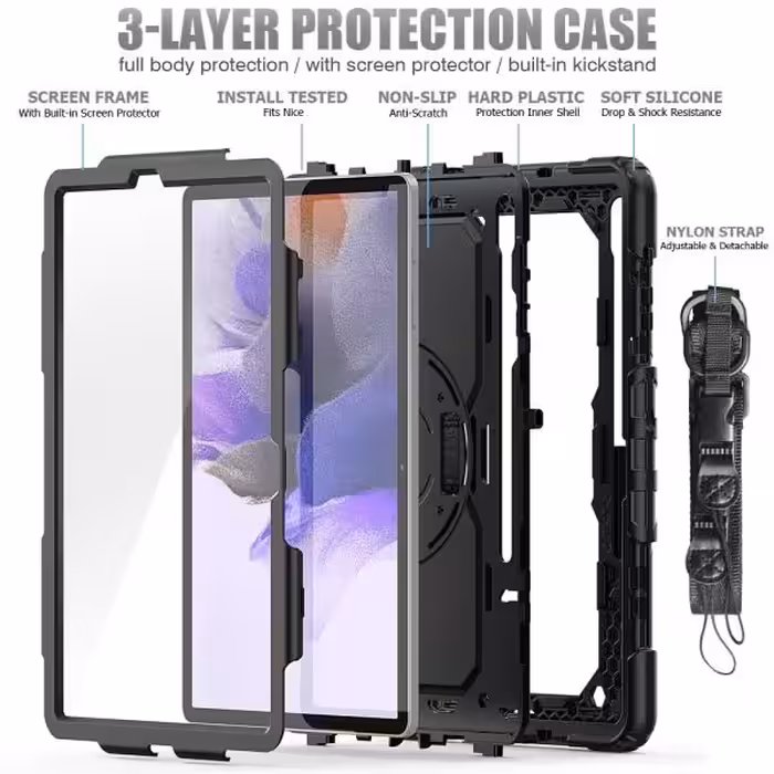 کاور مدل Anti-shock99 مناسب برای تبلت سامسونگ Galaxy Tab S7 Plus