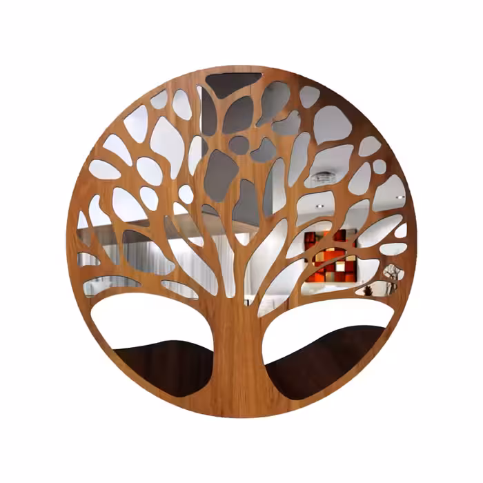 تابلو آینه طرح درخت مدل MM019