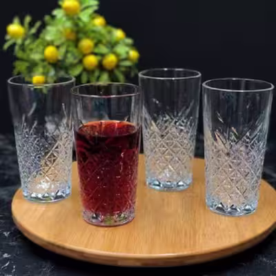 لیوان پاشاباغچه مدل تایملس کد 520055 مجموعه 4 عددی