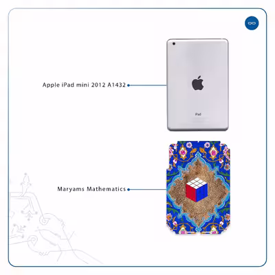 برچسب پوششی ماهوت مدل Maryams Mathematics مناسب برای تبلت اپل iPad mini 2012 A1432