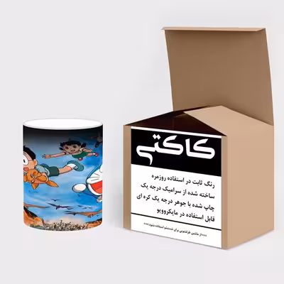 ماگ حرارتی کاکتی طرح کارتون Doraemon مدل mgh22530