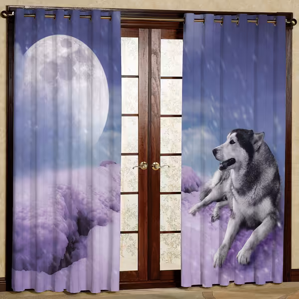 پرده مدل مخمل پانچی کد 6533 سایز 280x140 سانتی متر