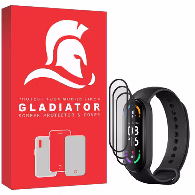 محافظ صفحه نمایش گلادیاتور مدل GWP3000 مناسب برای ساعت هوشمند شیائومی Mi Band 6 بسته سه عددی