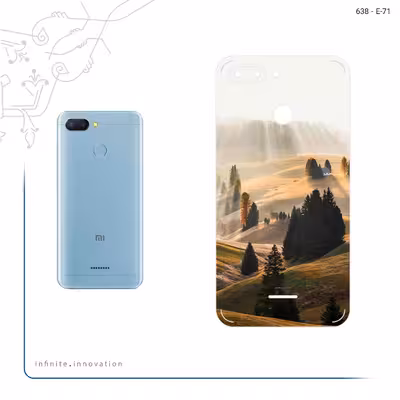 برچسب پوششی ماهوت مدل Foggy Plain مناسب برای گوشی موبایل شیائومی Redmi 6