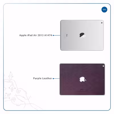 برچسب پوششی ماهوت مدل Purple-Leather مناسب برای تبلت اپل iPad Air 2013 A1474