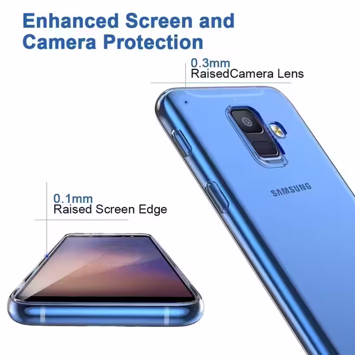 کاور مدل Clear TPU مناسب برای گوشی موبایل سامسونگ Galaxy J6 