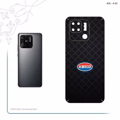 برچسب پوششی ماهوت مدل AMICO مناسب برای گوشی موبایل شیائومی Redmi 10C