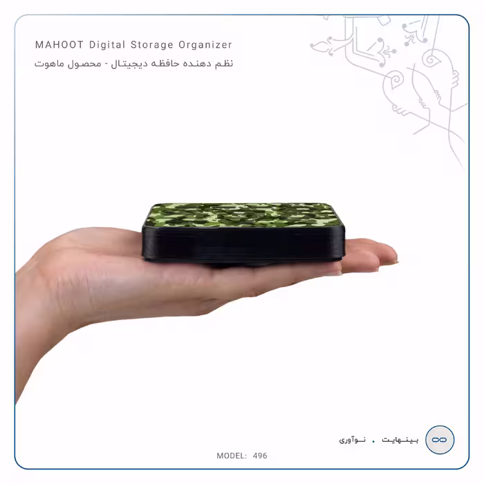 نظم دهنده فضای ذخیره سازی ماهوت مدل Army-Green-2-496 مناسب برای فلش و مموری کارت