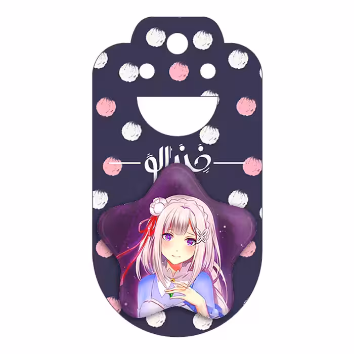 پیکسل خندالو طرح امیلیا انیمه ری زیرو ReZero مدل ستاره ای کد 12833