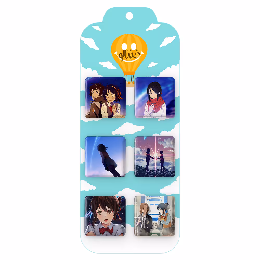 پیکسل خندالو مدل انیمه یورنیم کد 855A مجموعه 6 عددی