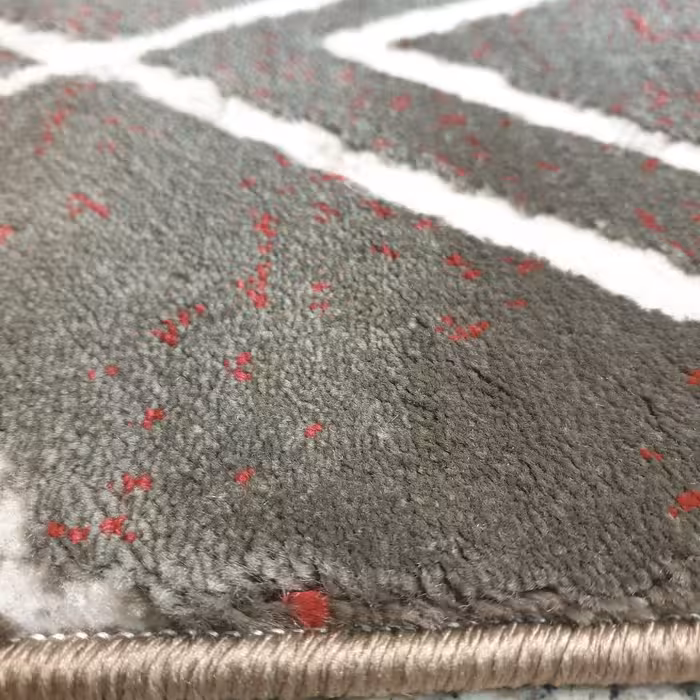 فرش ماشینی ساوین طرح 8019 زمینه دودی