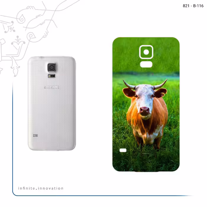 برچسب پوششی ماهوت مدل Cow مناسب برای گوشی موبایل سامسونگ Galaxy S5