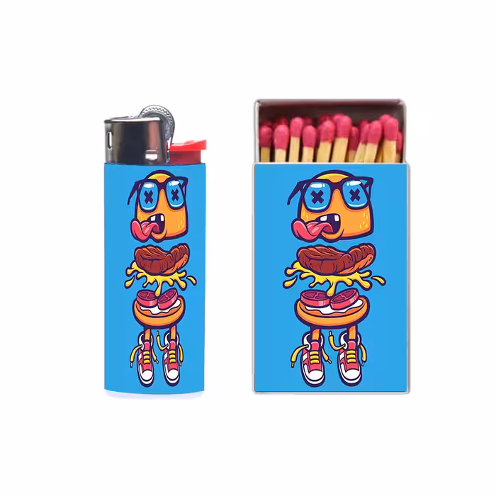 فندک مدل  دونات کد 111 به همراه کبریت