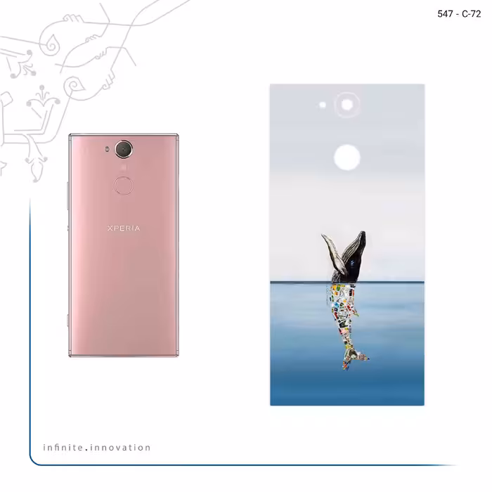 برچسب پوششی ماهوت مدل Collage of Sea Trash مناسب برای گوشی موبایل سونی Xperia XA2