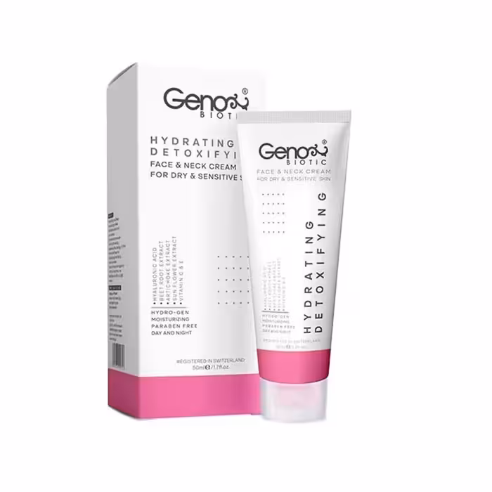 کرم آبرسان ژنوبایوتیک مدل Detoxifing حجم 50 میلی لیتر مجموعه 2 عددی