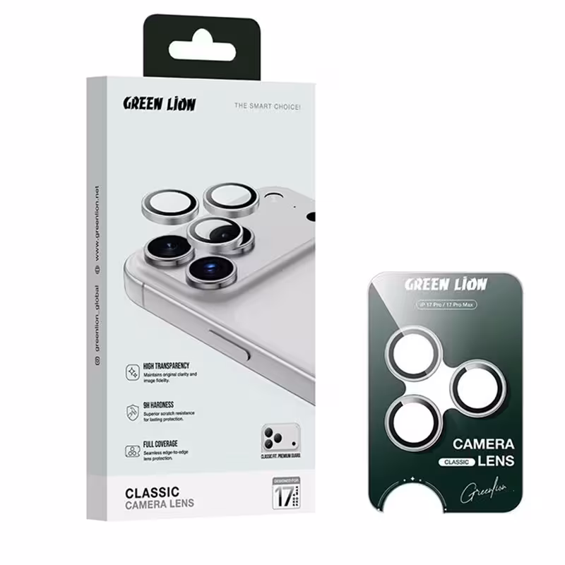 محافظ لنز دوربین گرین iPhone 17 Pro Max برند Green Lion Trio Camera Lens