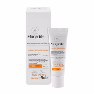 فلوئید ضد آفتاب SPF50 بی رنگ مارگریت مناسب پوست نرمال تا خشک حجم 50 میلی لیتر