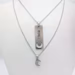 گردنبند استیل ست ساعت صفر عاشقی کد184