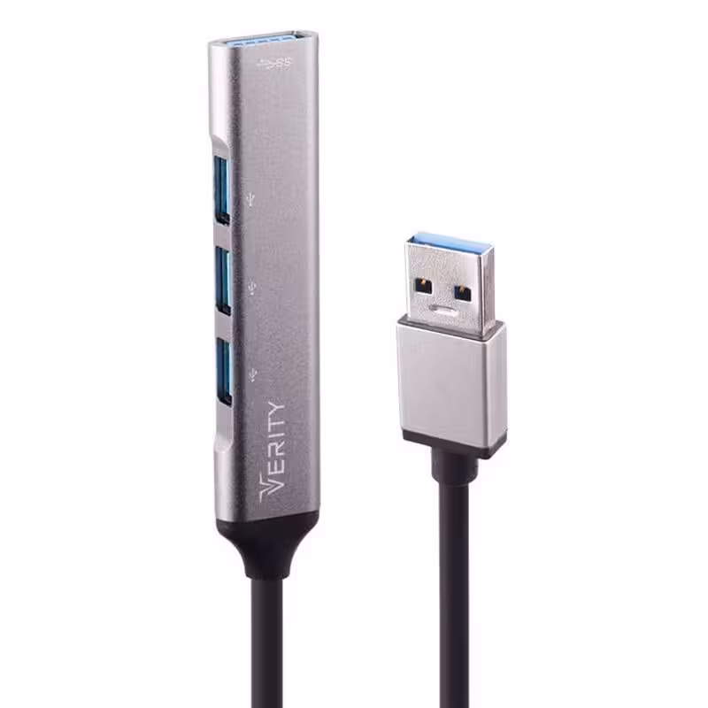 هاب 4 پورت USB 3.0 وریتی مدل 409 گارانتی 18 ماهه