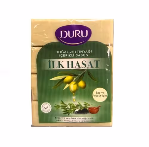 صابون سر و بدن با روغن زیتون طبیعی دورو بسته 4 عددی 600 گرم DURU