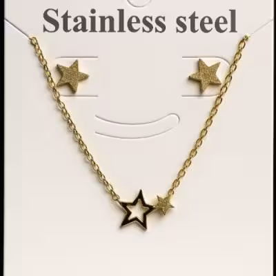 نیم ست استیل طرح ستاره