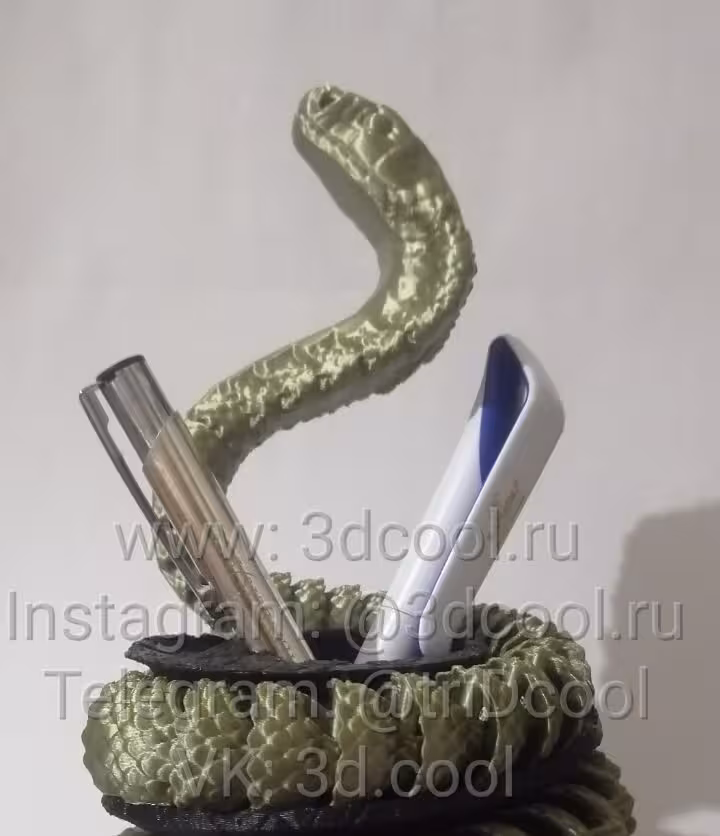 مدل سه بعدی جامدادی طرح مار کبرا (slt)