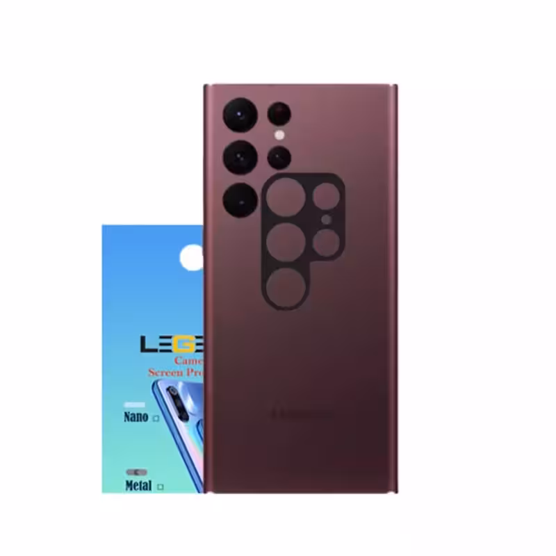 محافظ لنز دوربین لجند مدل قابدار مناسب برای موبایل سامسونگ Galaxy S22 Ultra بسته 40 عددی