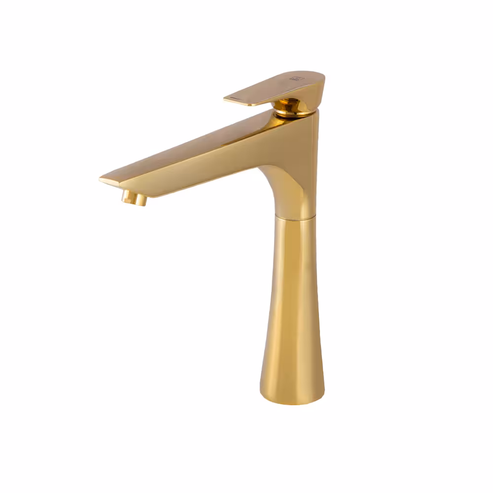 شیر روشویی پایه بلند مدل ورونا (طلایی) KWC