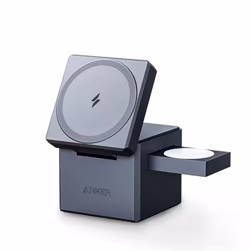 شارژر وایرلس مگ سیف 3in1 Anker انکرمدل Cube with MagSafe Y1811
