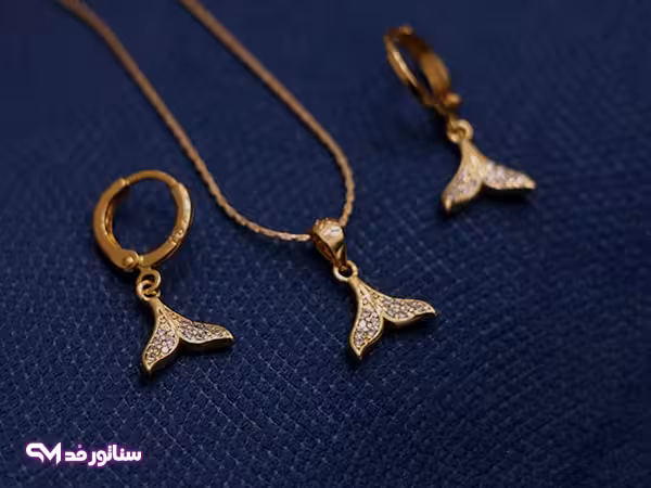 نیم ست طرح طلا N8110