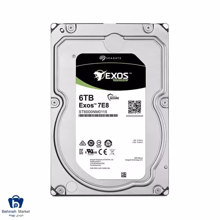 هارددیسک اینترنال سیگیت مدل Exos ST6000NM0115 ظرفیت 6 ترابایت