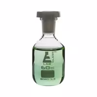 بطري و درب شيشه ای پودري 500ml Eisco