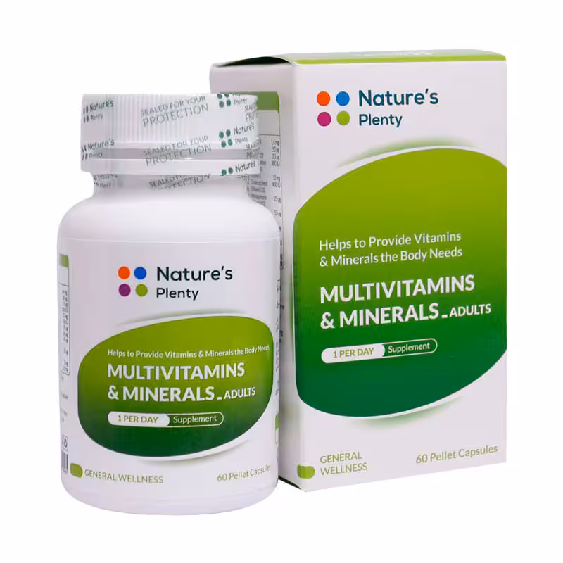 کپسول مولتی ویتامین مینرال نیچرز پلنتی مخصوص بزرگسالان | Natures Plenty Multivitamin and Mineral