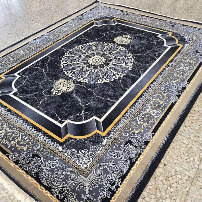 فرش 9متری 700شانه کاشان نقشه جدید کویرسرمه ایی مناسب جهیزیه