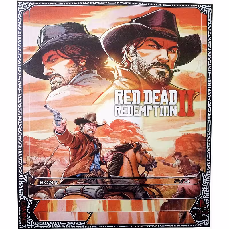 اسکین پلی استیشن 4 اسلیم طرح RED DEAD REDEMPTION II