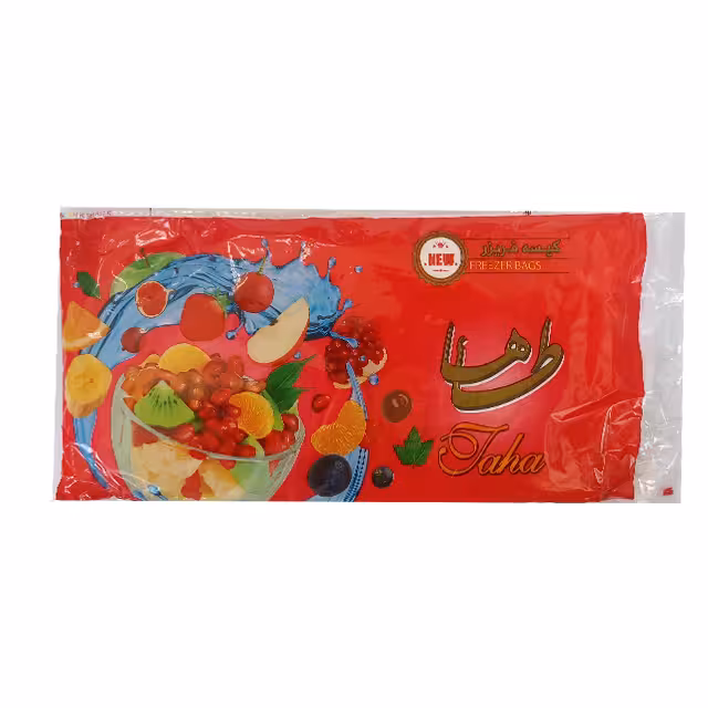 کیسه فریزر پاکتی طاها بسته 100 عددی