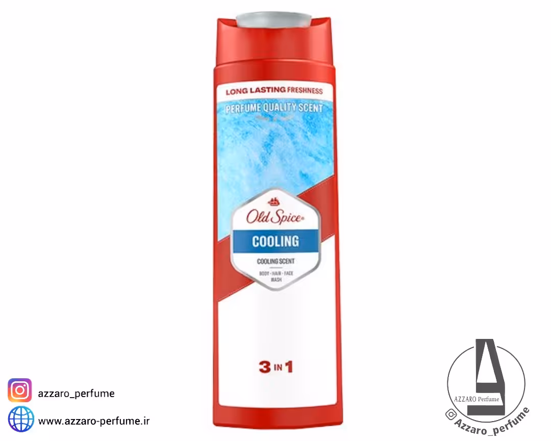 شامپو سر و بدن و صورت اولد اسپایس مدل کول Cooling‏ حجم 400 میل