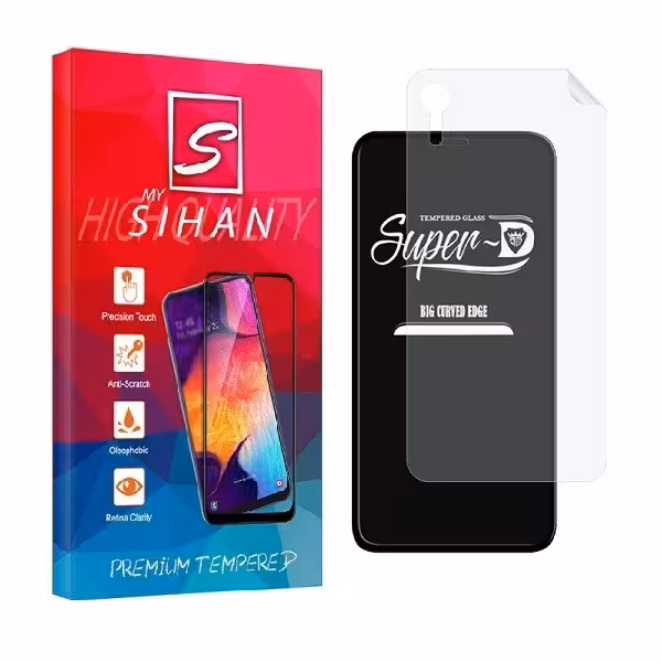 محافظ صفحه نمایش مای سیحان مدل 2SN- مناسب برای گوشی موبایل اپل iPhone XR به همراه محافظ پشت گوشی