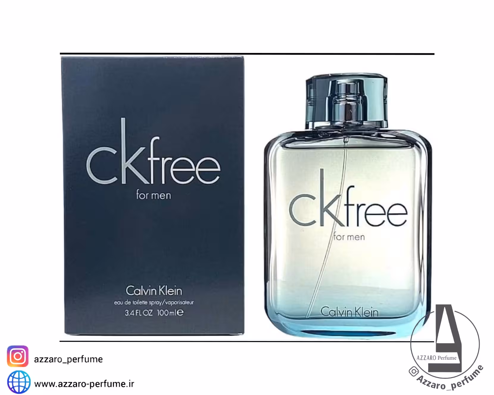 ادکلن مردانه کالوین کلین سی کی فری Calvin Klein - CK Free حجم 100 میل